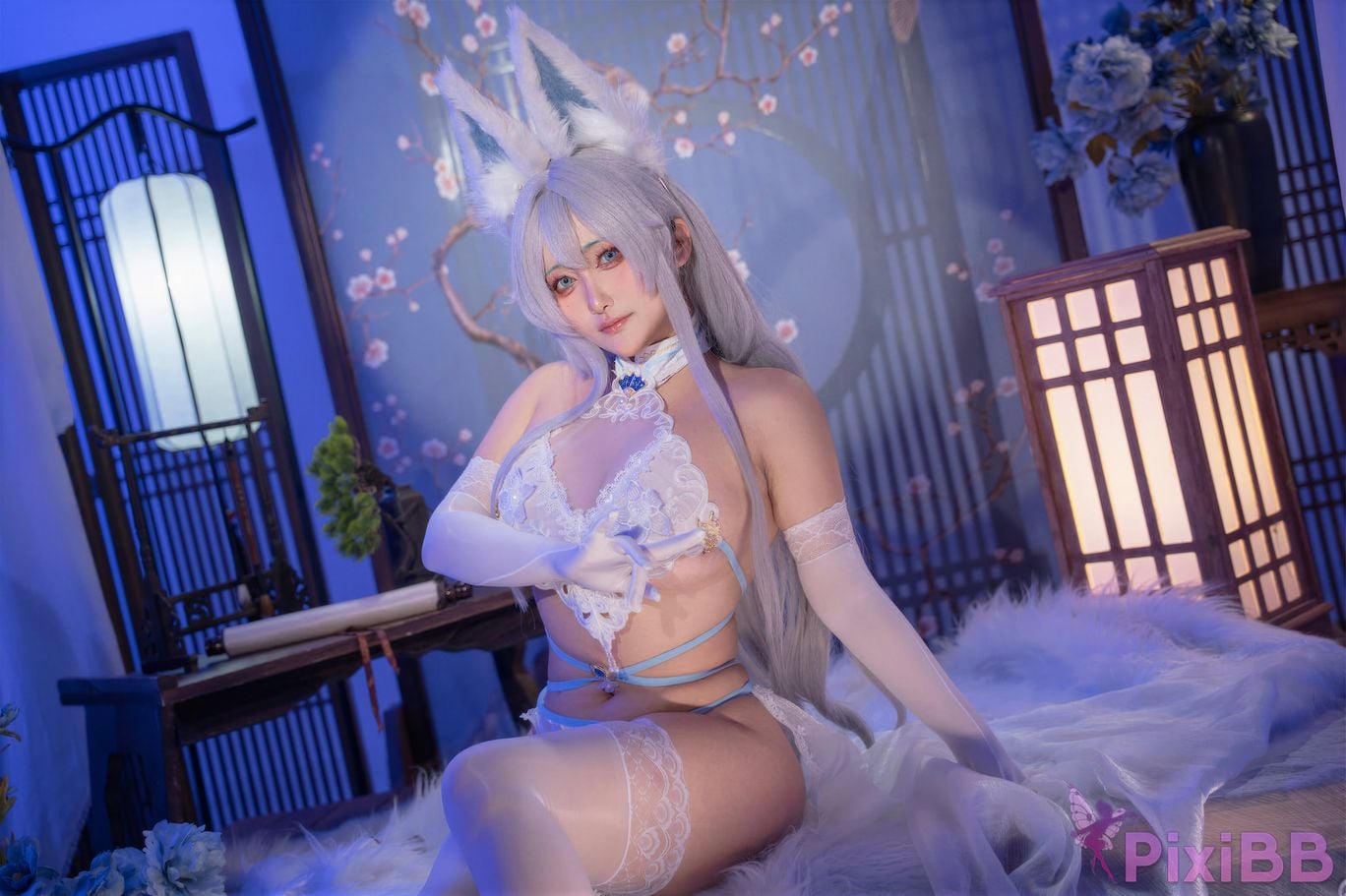 Cosplayer Luo Li LoLiSAMA azur lane Shinano Blending into one dream PixiBB.COM 071