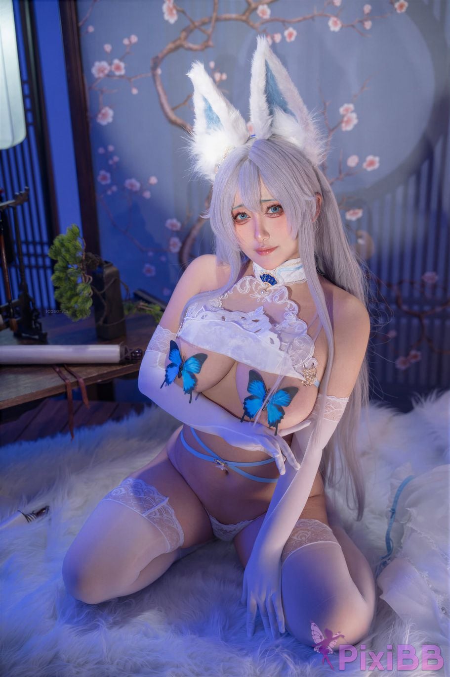 Cosplayer Luo Li LoLiSAMA azur lane Shinano Blending into one dream PixiBB.COM 076