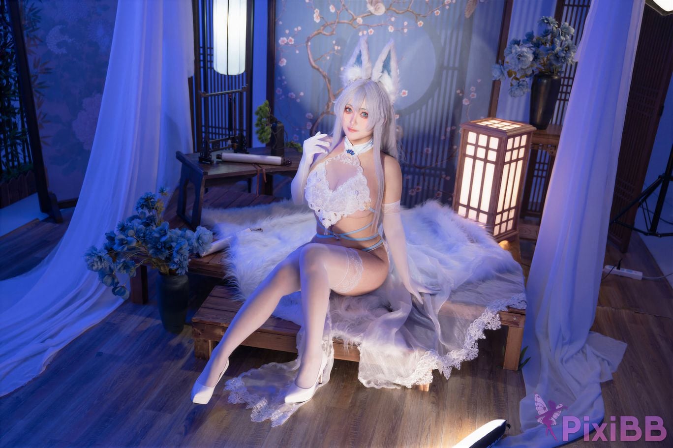 Cosplayer Luo Li LoLiSAMA azur lane Shinano Blending into one dream PixiBB.COM 081