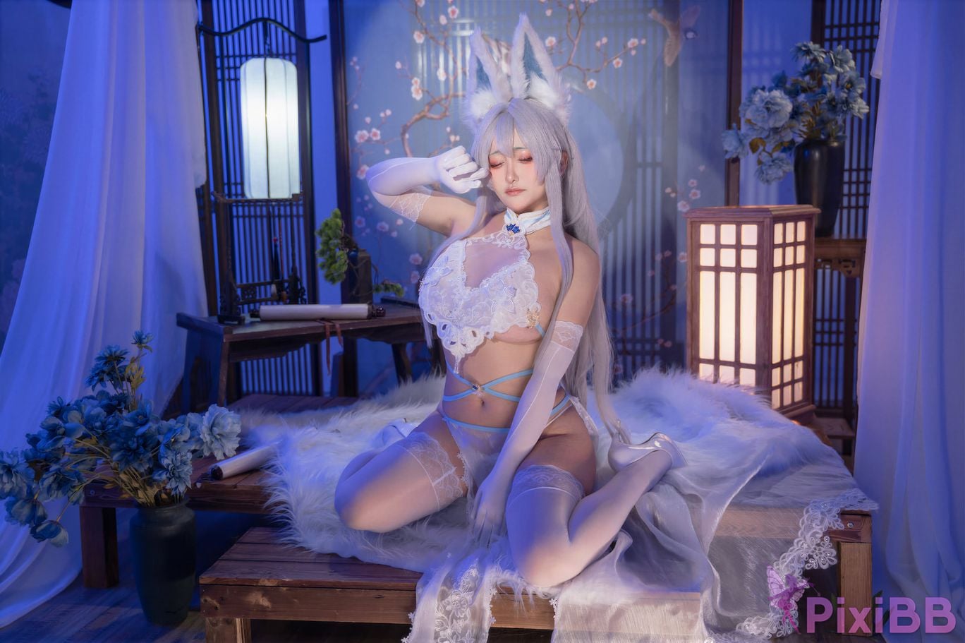 Cosplayer Luo Li LoLiSAMA azur lane Shinano Blending into one dream PixiBB.COM 084