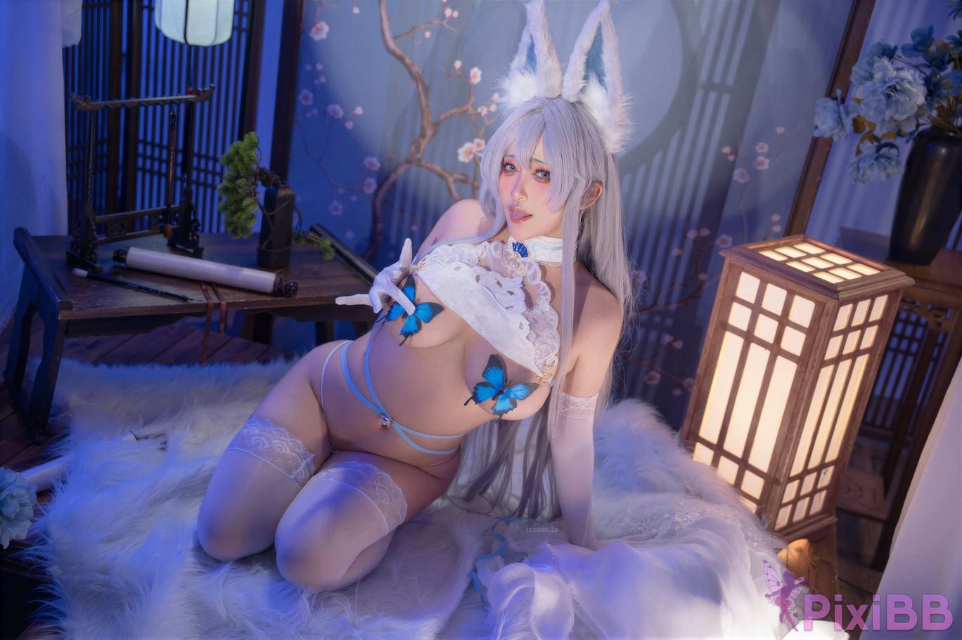 Cosplayer Luo Li LoLiSAMA azur lane Shinano Blending into one dream PixiBB.COM 085