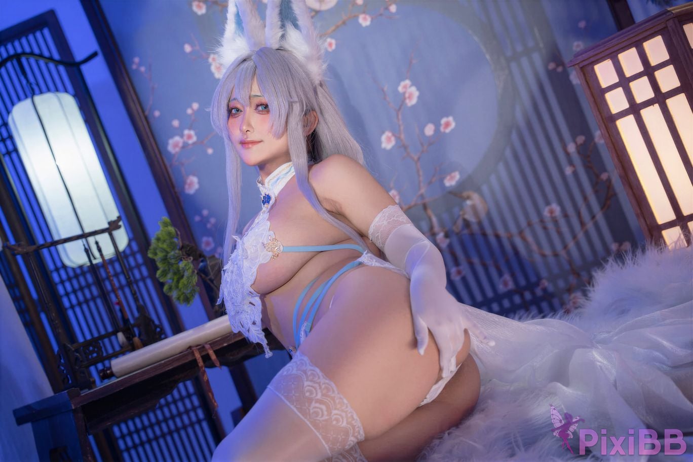 Cosplayer Luo Li LoLiSAMA azur lane Shinano Blending into one dream PixiBB.COM 088