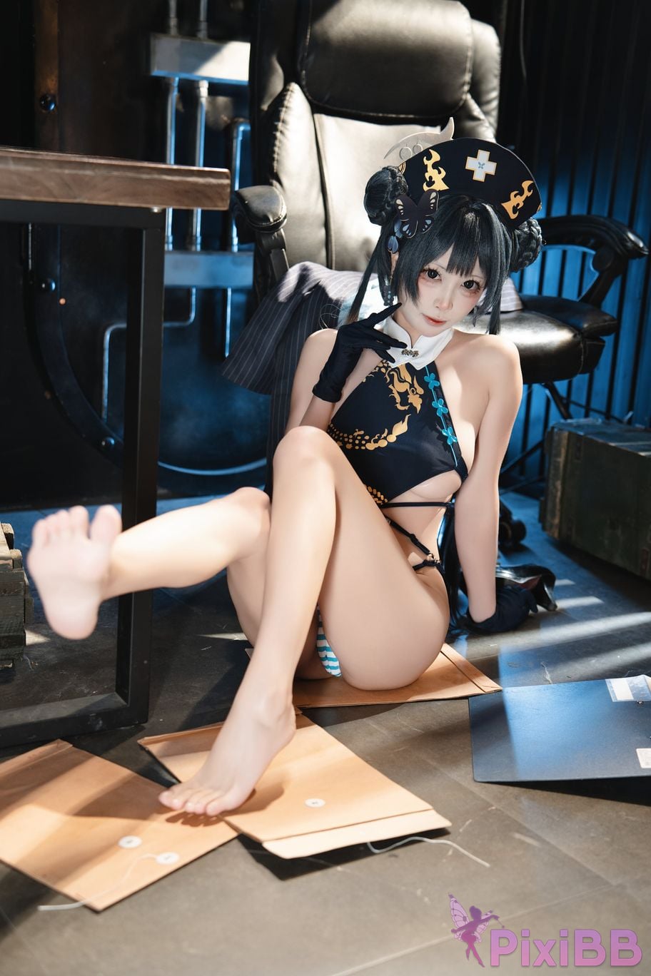 Cosplayer san wu ren xing Blue Archive Kisaki PixiBB.COM 001