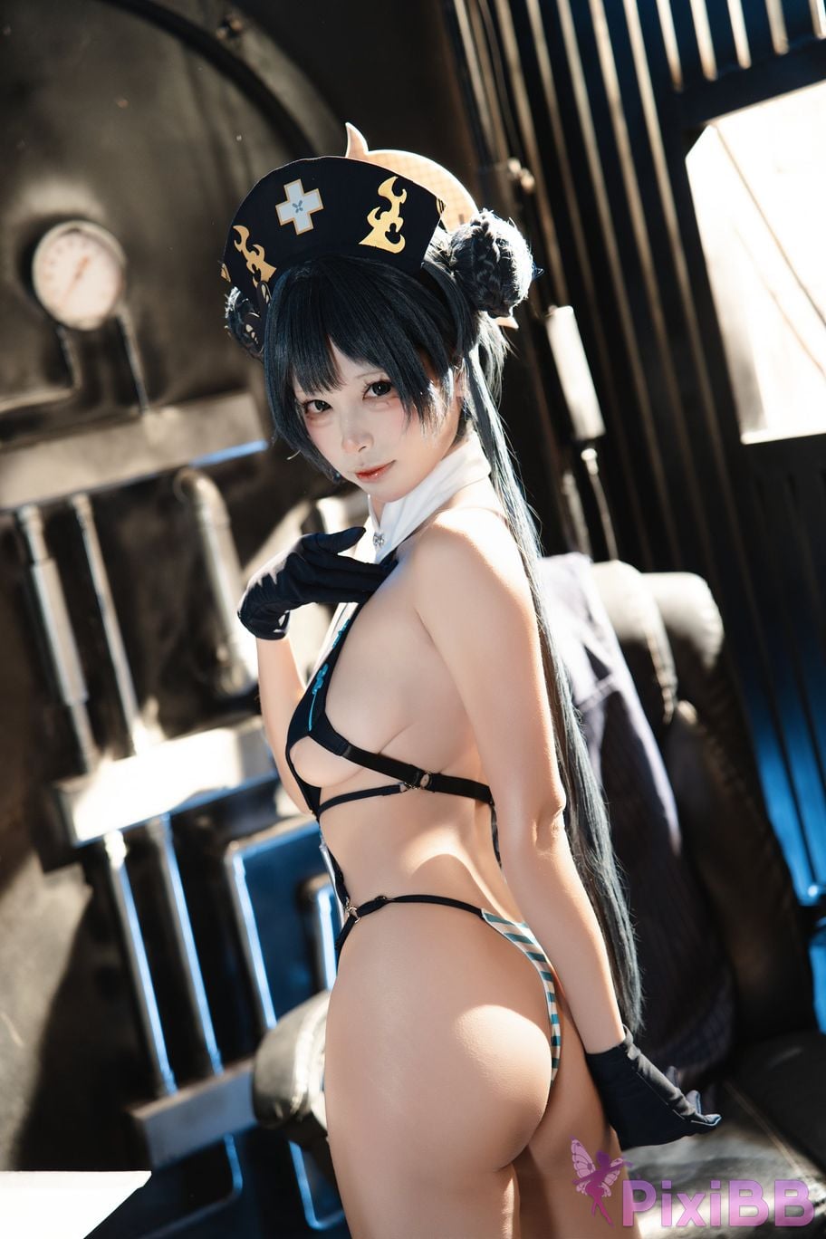 Cosplayer san wu ren xing Blue Archive Kisaki PixiBB.COM 005