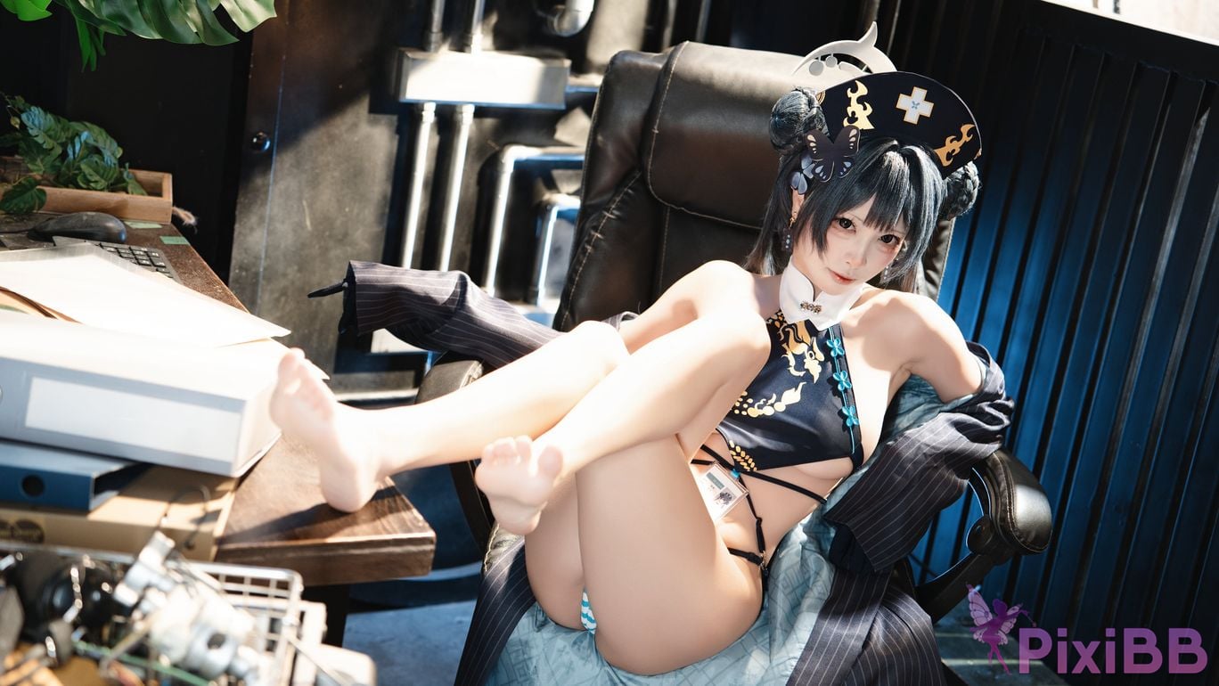 Cosplayer san wu ren xing Blue Archive Kisaki PixiBB.COM 030