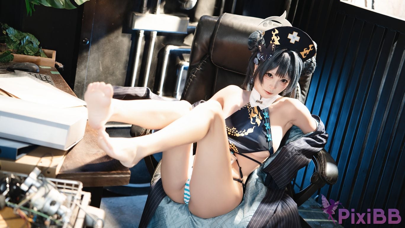 Cosplayer san wu ren xing Blue Archive Kisaki PixiBB.COM 031
