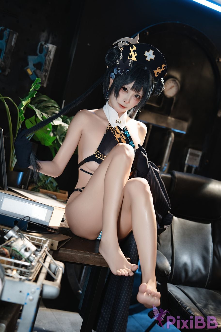 Cosplayer san wu ren xing Blue Archive Kisaki PixiBB.COM 043