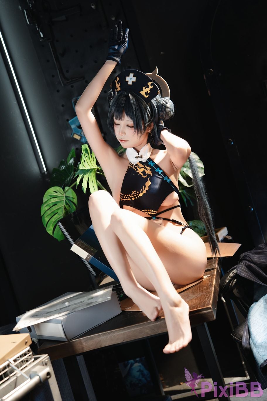 Cosplayer san wu ren xing Blue Archive Kisaki PixiBB.COM 053