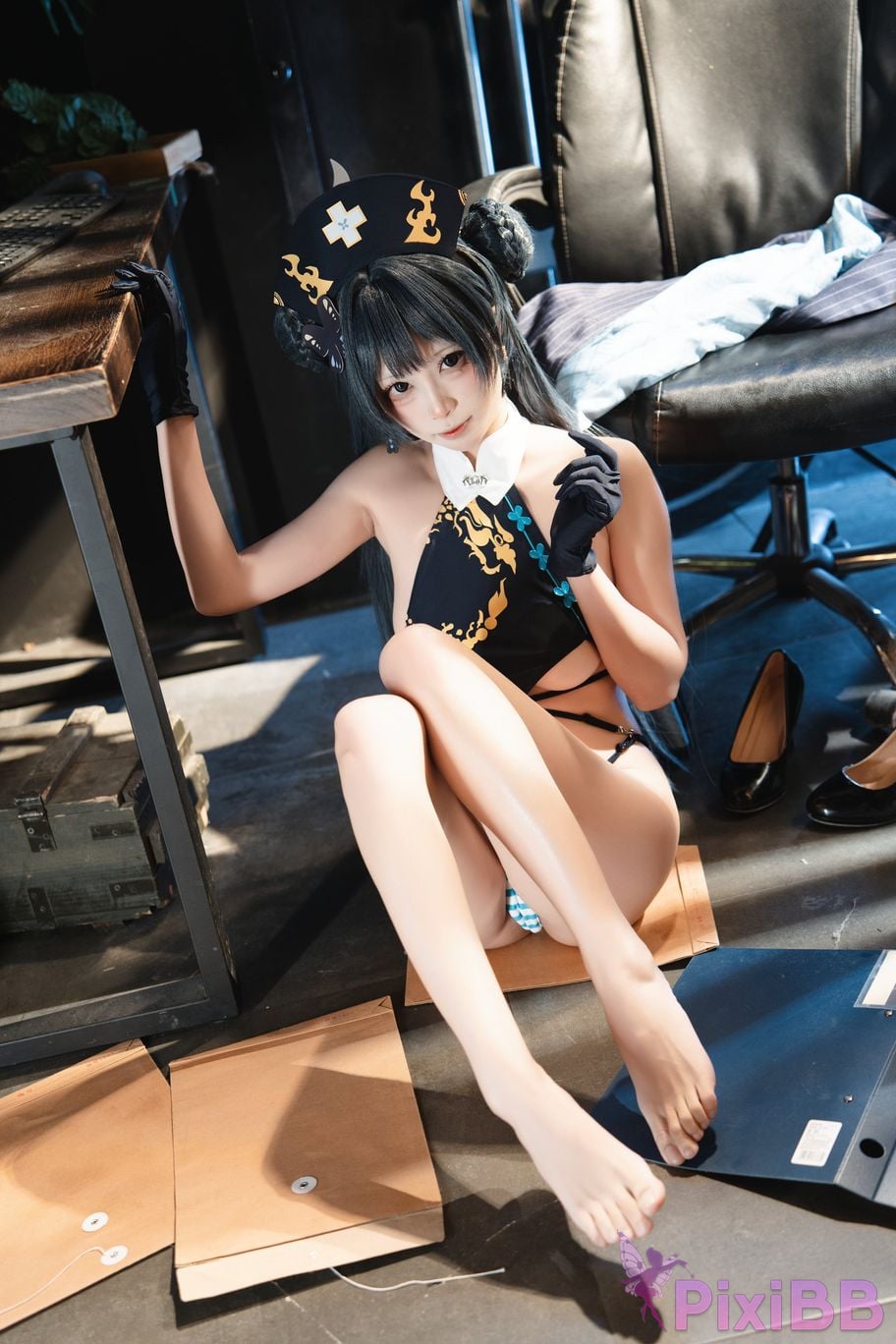 Cosplayer san wu ren xing Blue Archive Kisaki PixiBB.COM 065