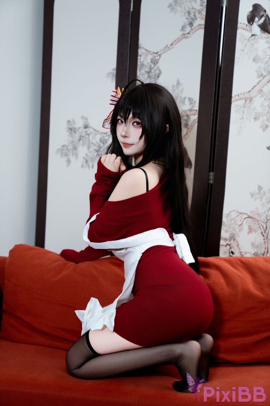 Cosplayer Second Assistant Nisa azur lane Dafeng loungewear PixiBB.COM 006