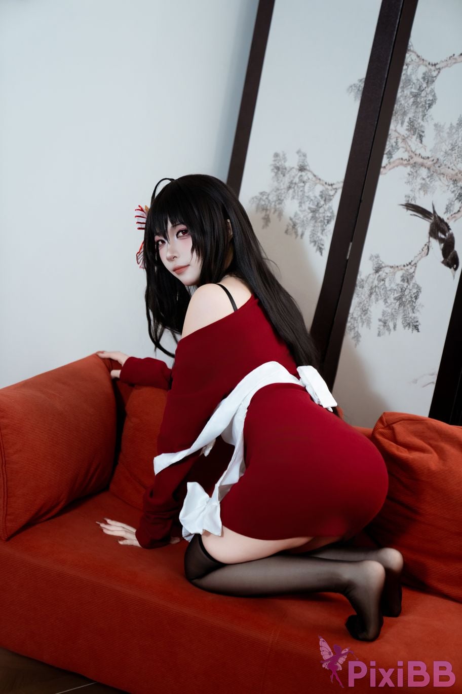 Cosplayer Second Assistant Nisa azur lane Dafeng loungewear PixiBB.COM 007