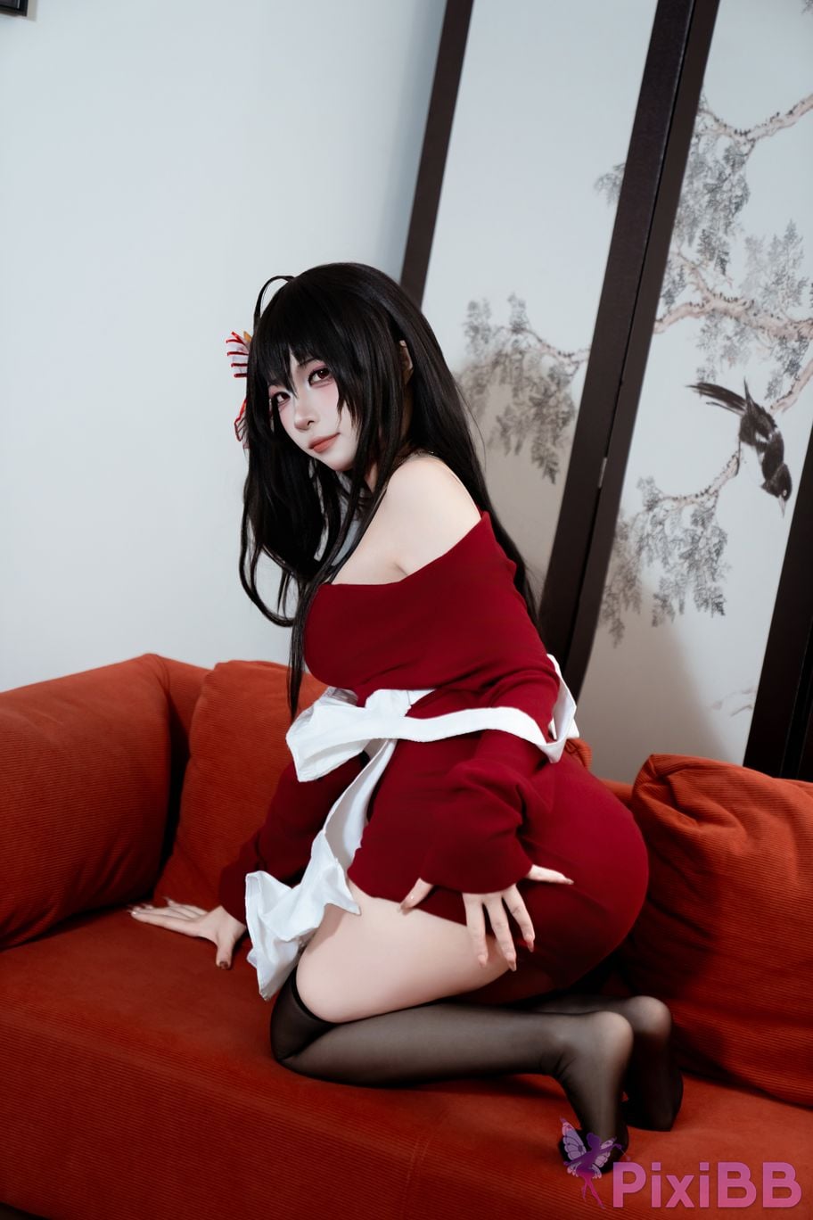 Cosplayer Second Assistant Nisa azur lane Dafeng loungewear PixiBB.COM 008