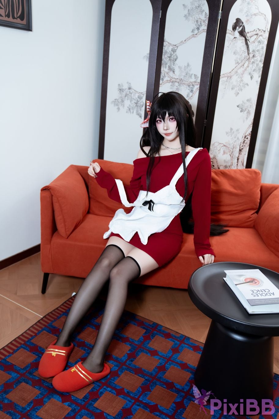 Cosplayer Second Assistant Nisa azur lane Dafeng loungewear PixiBB.COM 011
