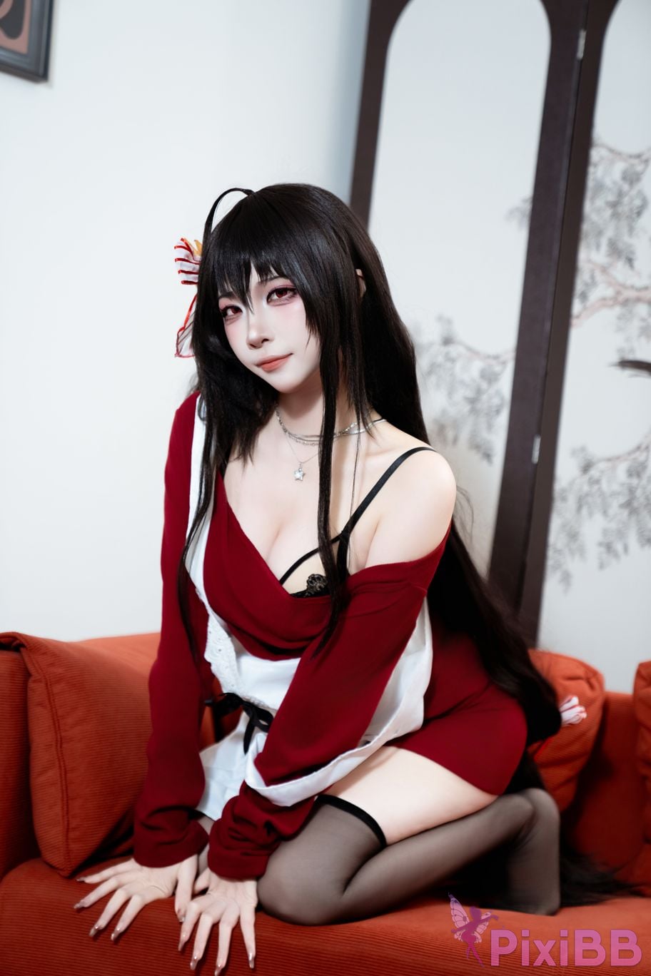 Cosplayer Second Assistant Nisa azur lane Dafeng loungewear PixiBB.COM 016