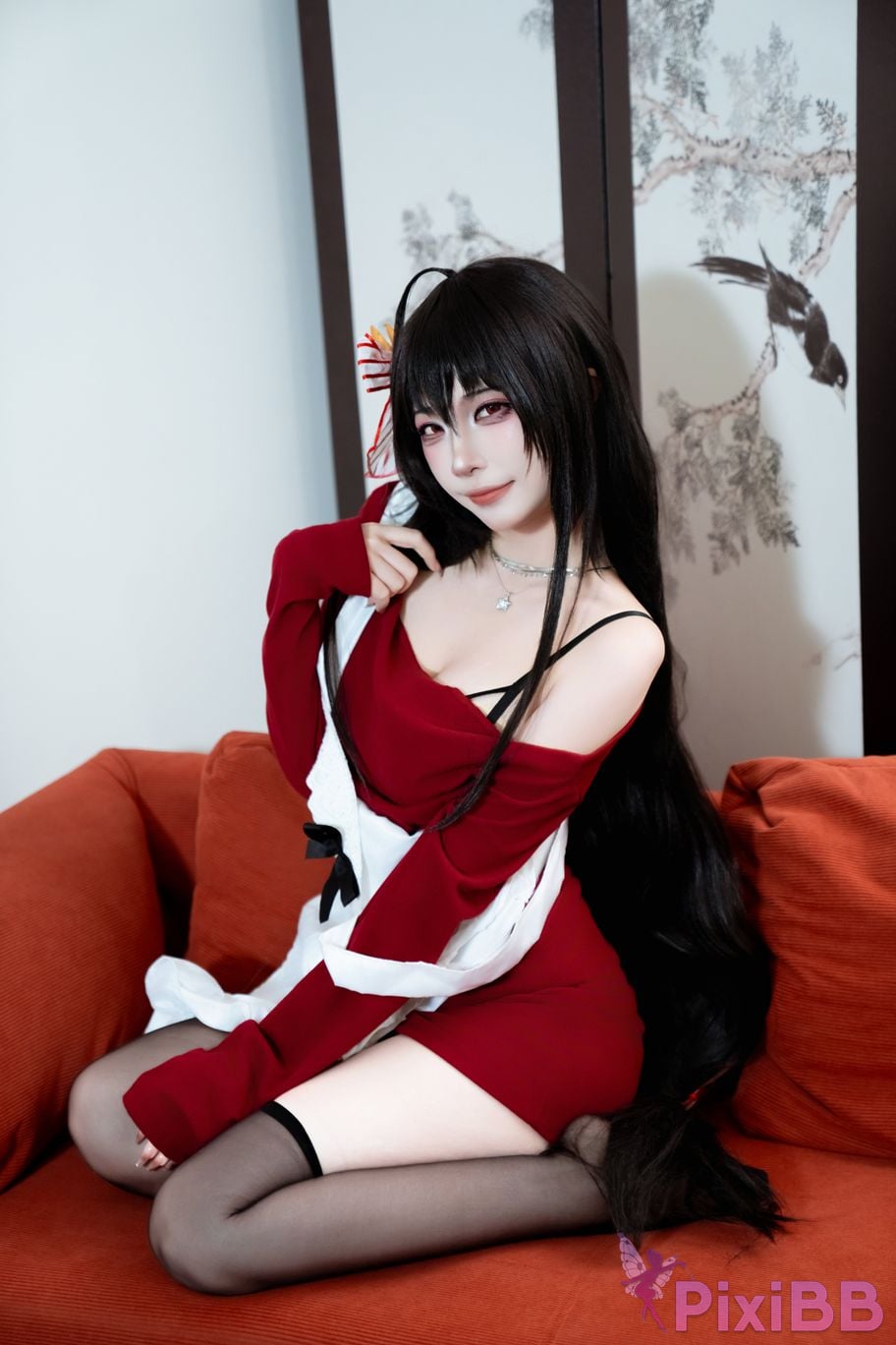 Cosplayer Second Assistant Nisa azur lane Dafeng loungewear PixiBB.COM 017