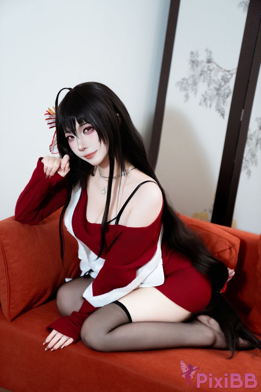 Cosplayer Second Assistant Nisa azur lane Dafeng loungewear PixiBB.COM 018