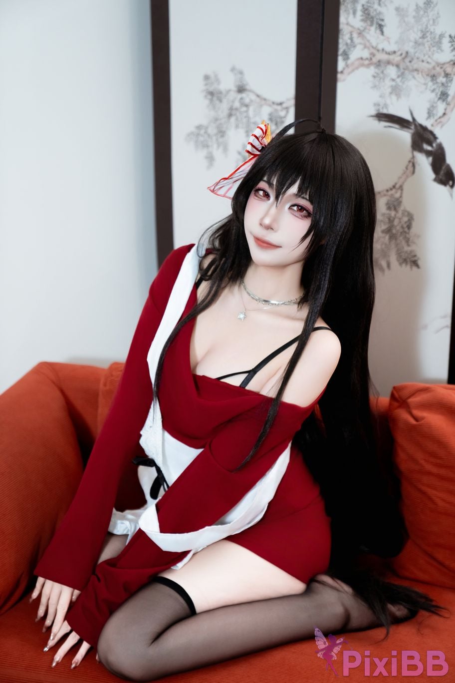 Cosplayer Second Assistant Nisa azur lane Dafeng loungewear PixiBB.COM 019