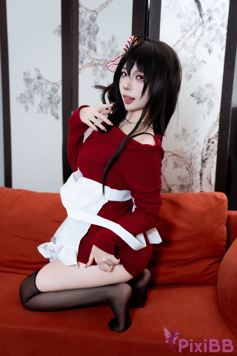 Cosplayer Second Assistant Nisa azur lane Dafeng loungewear PixiBB.COM 021