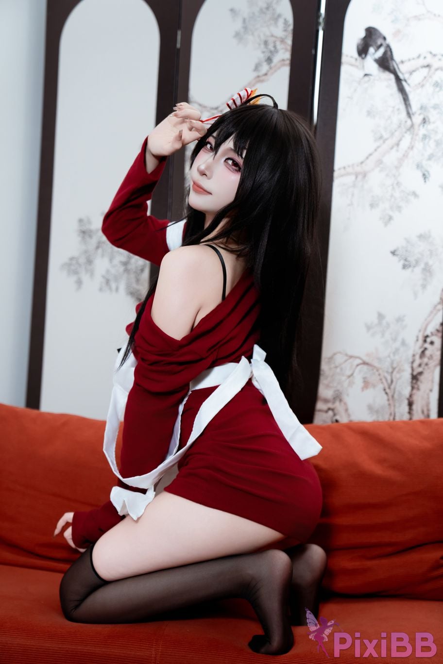 Cosplayer Second Assistant Nisa azur lane Dafeng loungewear PixiBB.COM 023