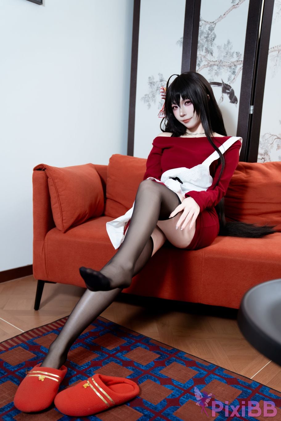 Cosplayer Second Assistant Nisa azur lane Dafeng loungewear PixiBB.COM 026