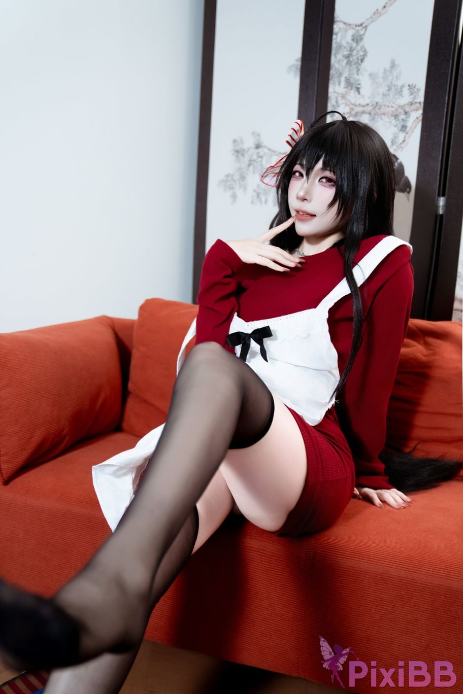 Cosplayer Second Assistant Nisa azur lane Dafeng loungewear PixiBB.COM 027