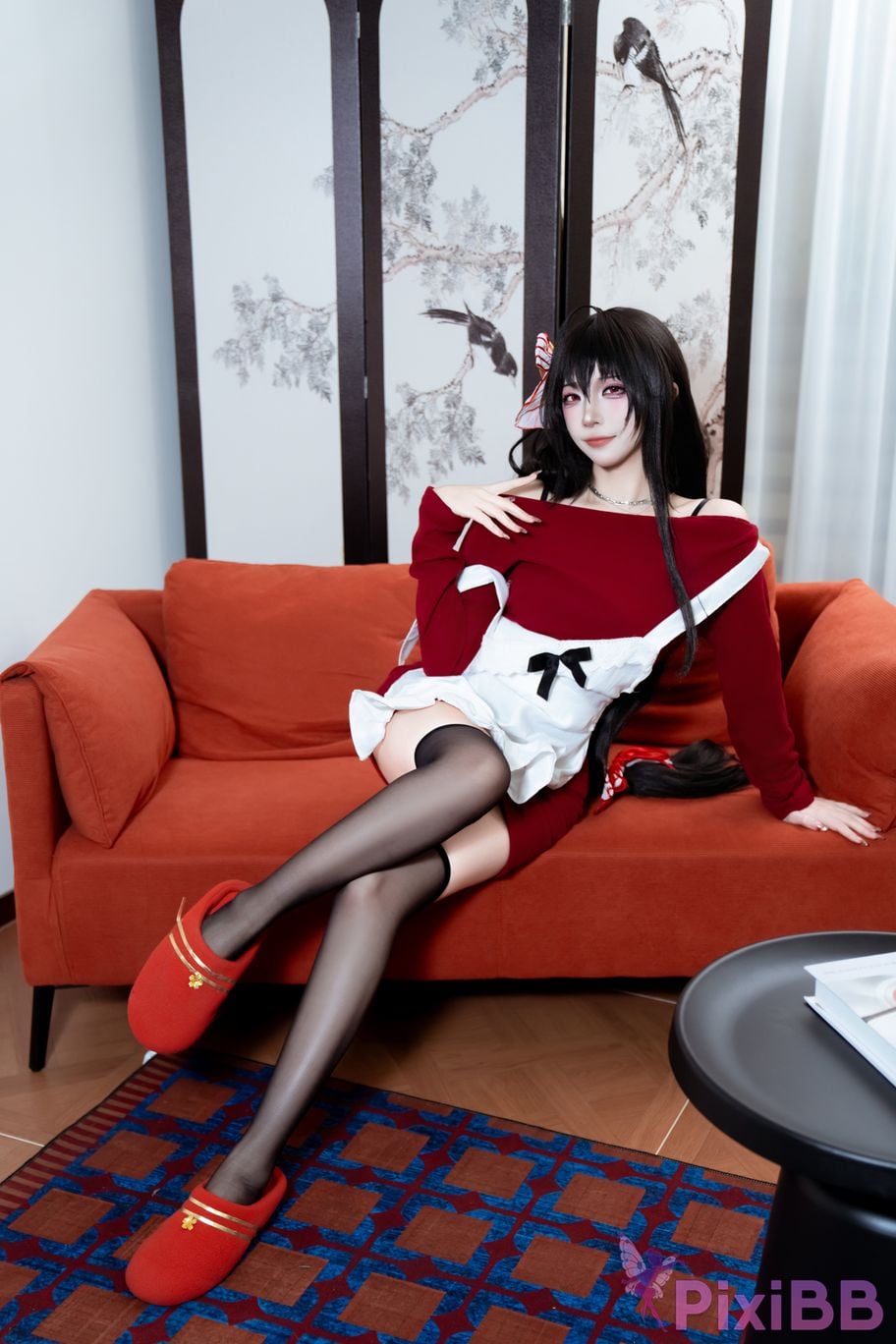 Cosplayer Second Assistant Nisa azur lane Dafeng loungewear PixiBB.COM 028