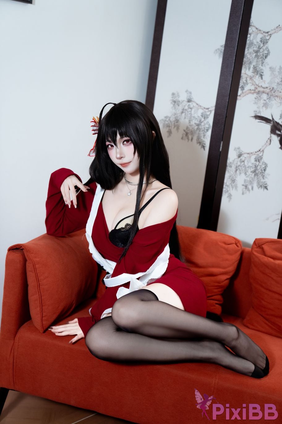 Cosplayer Second Assistant Nisa azur lane Dafeng loungewear PixiBB.COM 029