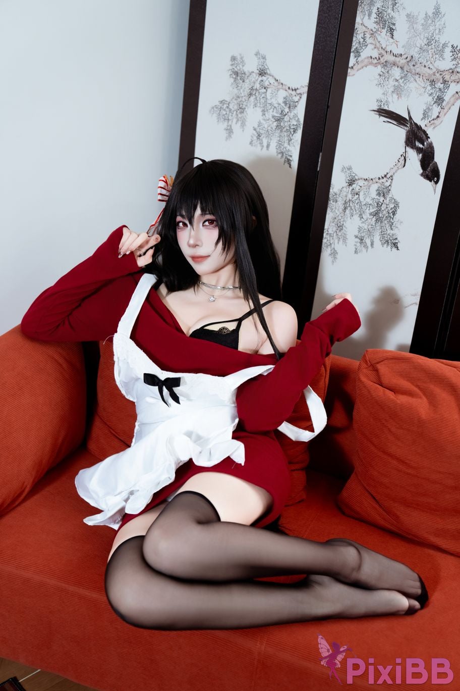 Cosplayer Second Assistant Nisa azur lane Dafeng loungewear PixiBB.COM 030