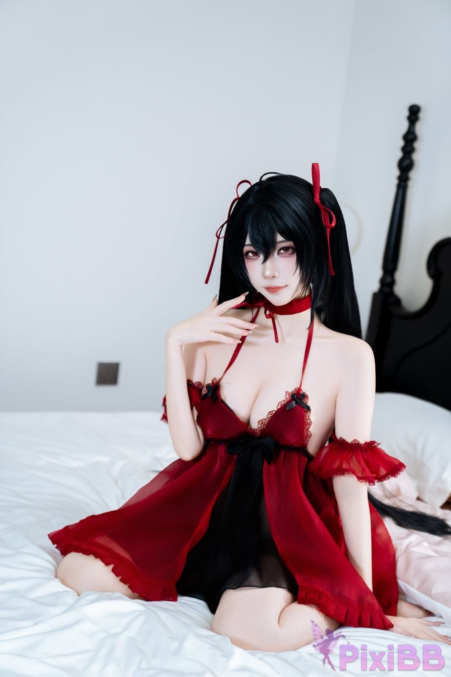 Cosplayer Second Assistant Nisa azur lane Dafeng pajamas PixiBB.COM 003