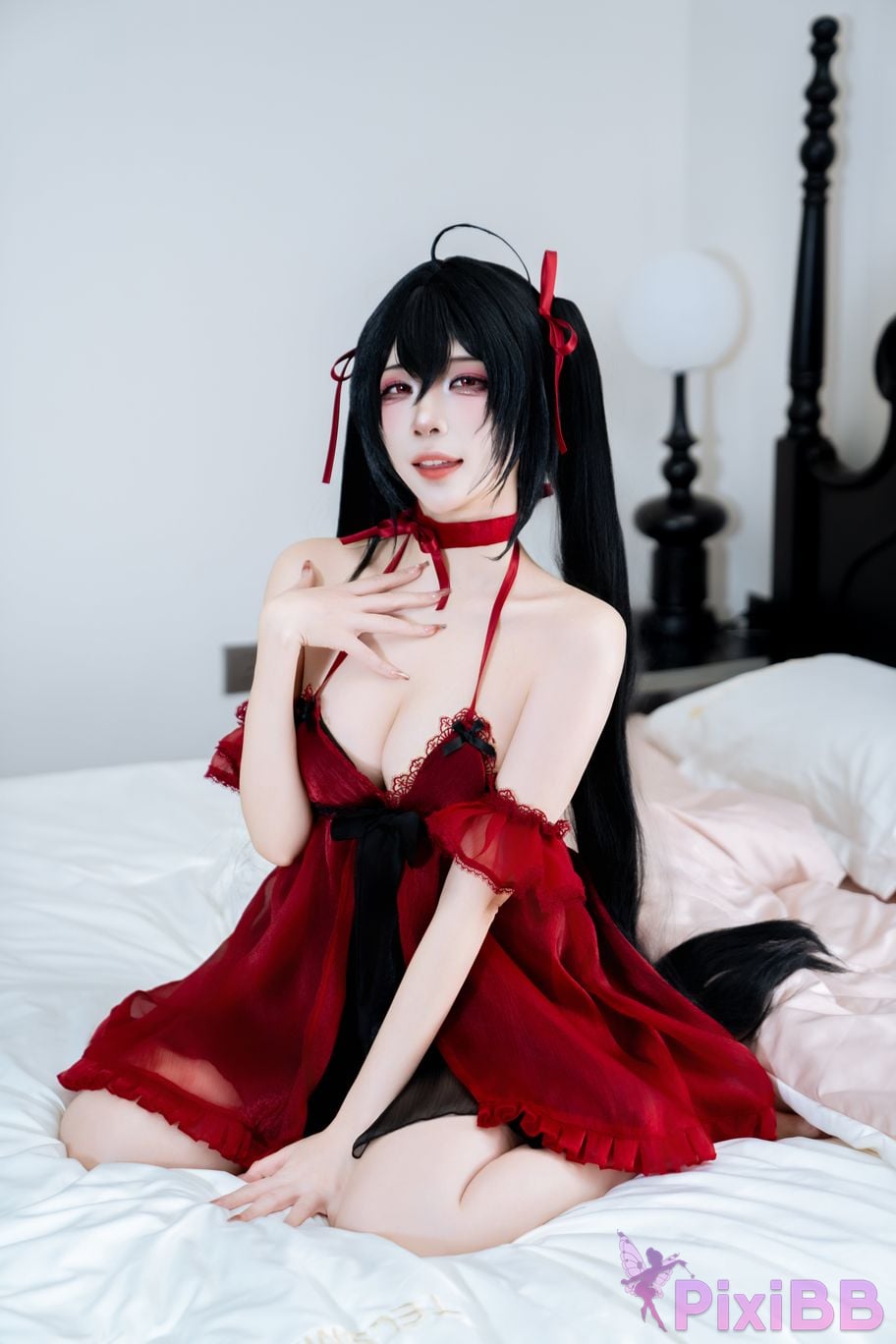 Cosplayer Second Assistant Nisa azur lane Dafeng pajamas PixiBB.COM 005