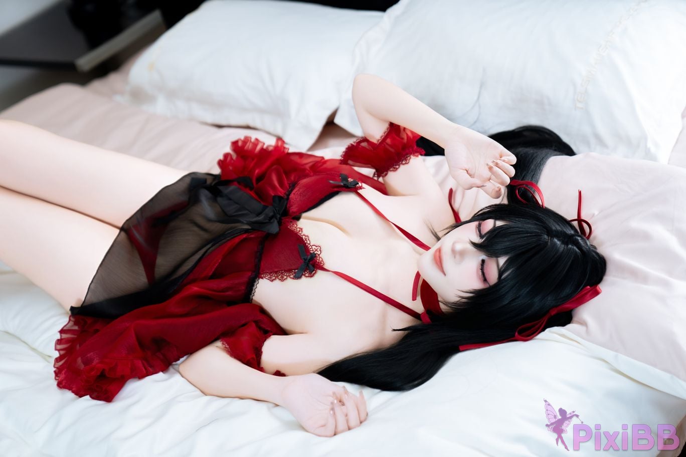 Cosplayer Second Assistant Nisa azur lane Dafeng pajamas PixiBB.COM 010