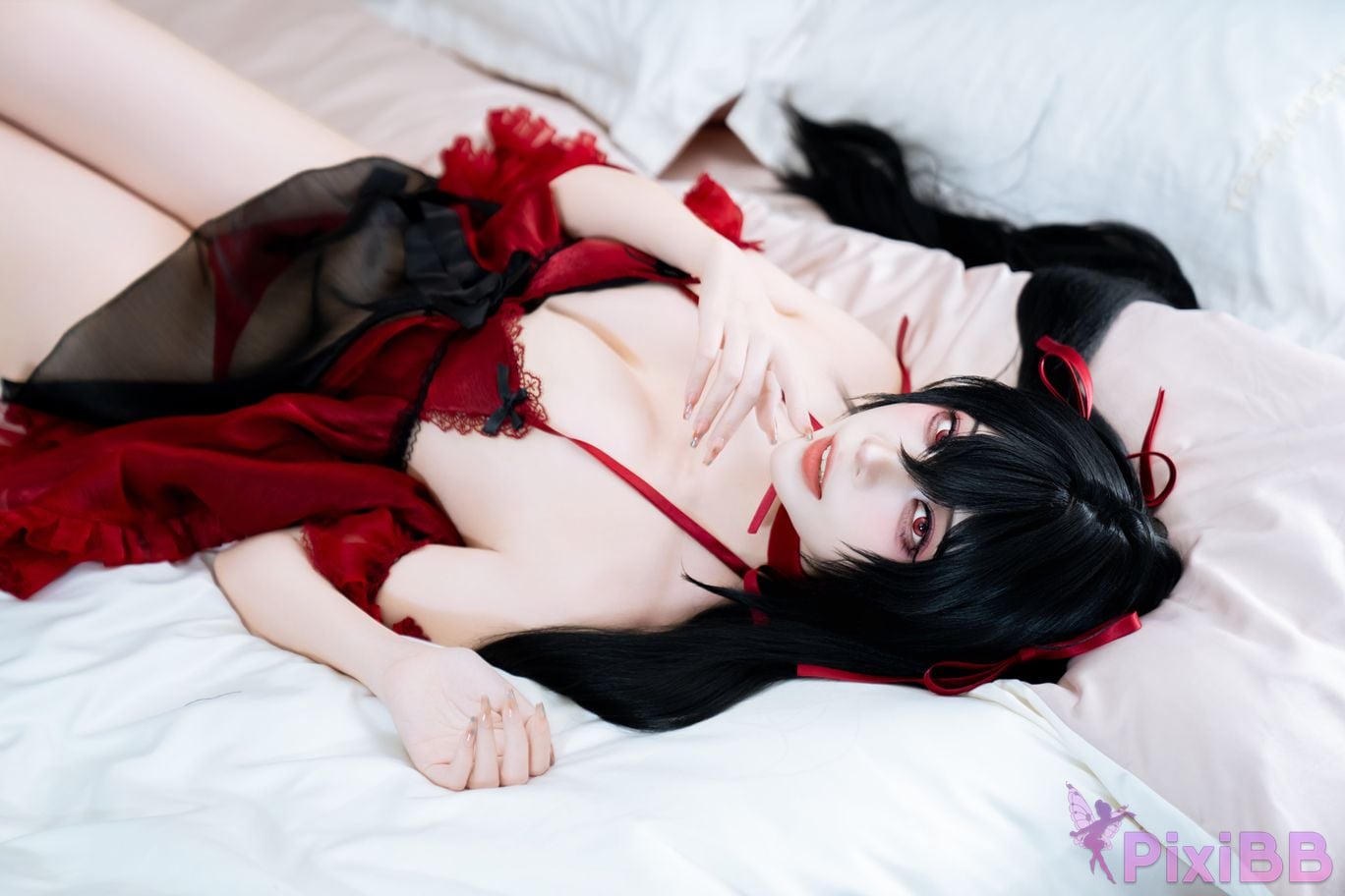 Cosplayer Second Assistant Nisa azur lane Dafeng pajamas PixiBB.COM 011