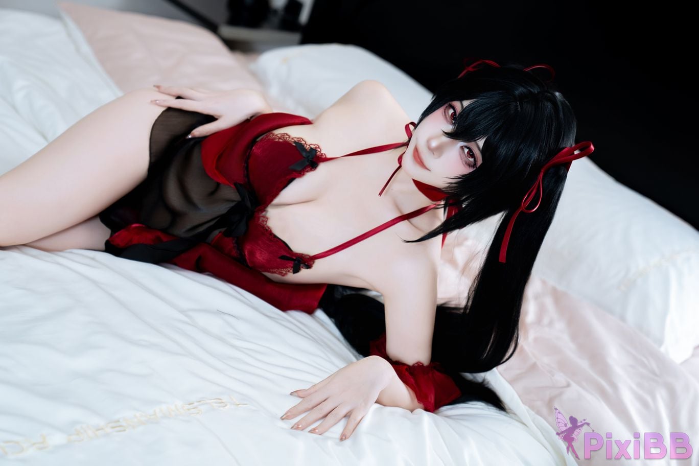 Cosplayer Second Assistant Nisa azur lane Dafeng pajamas PixiBB.COM 014