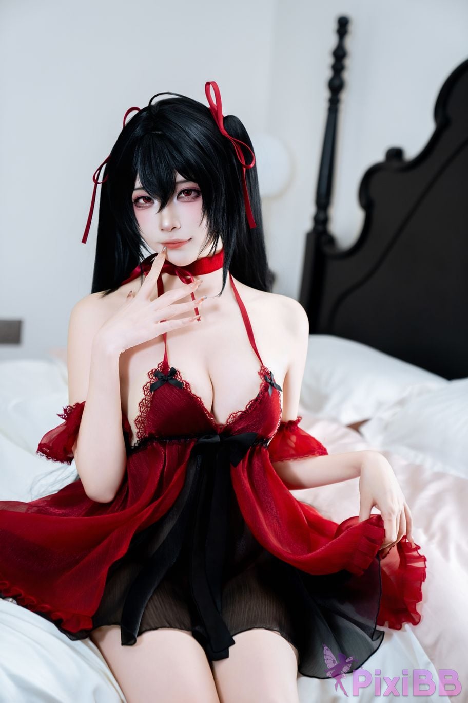 Cosplayer Second Assistant Nisa azur lane Dafeng pajamas PixiBB.COM 021