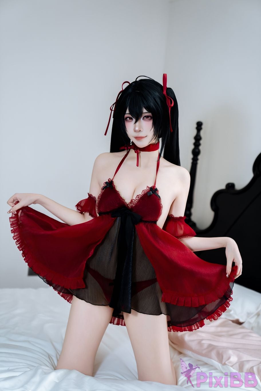 Cosplayer Second Assistant Nisa azur lane Dafeng pajamas PixiBB.COM 022