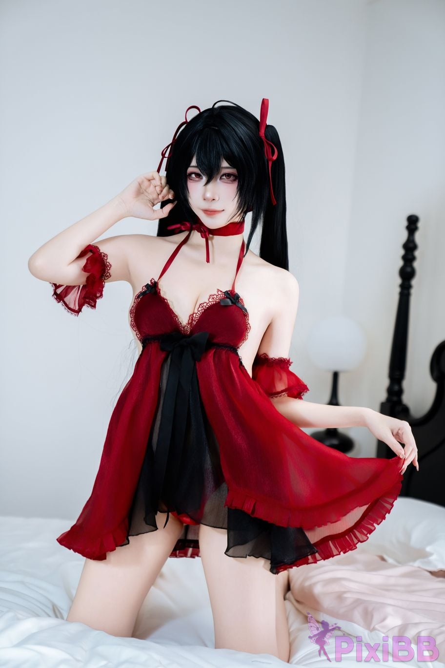 Cosplayer Second Assistant Nisa azur lane Dafeng pajamas PixiBB.COM 023
