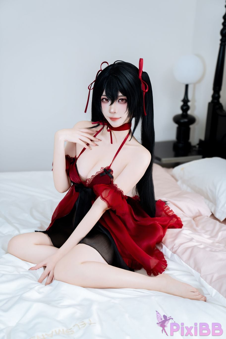 Cosplayer Second Assistant Nisa azur lane Dafeng pajamas PixiBB.COM 028