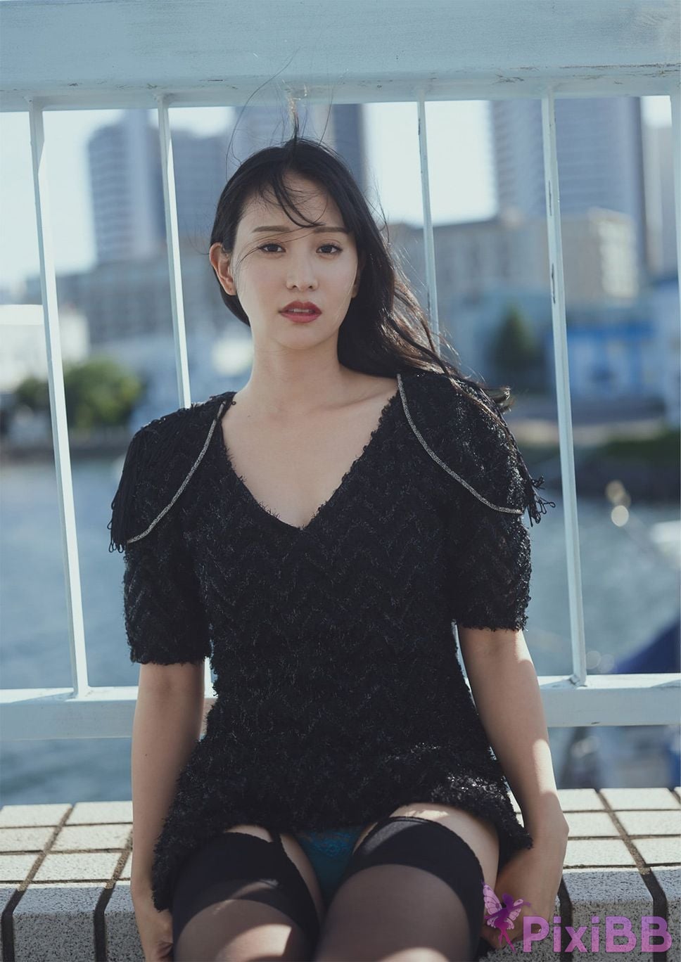Japanese Idol Nagao Mariya twilight harbor light GIRLS graph. digital photo book PixiBB.COM 023