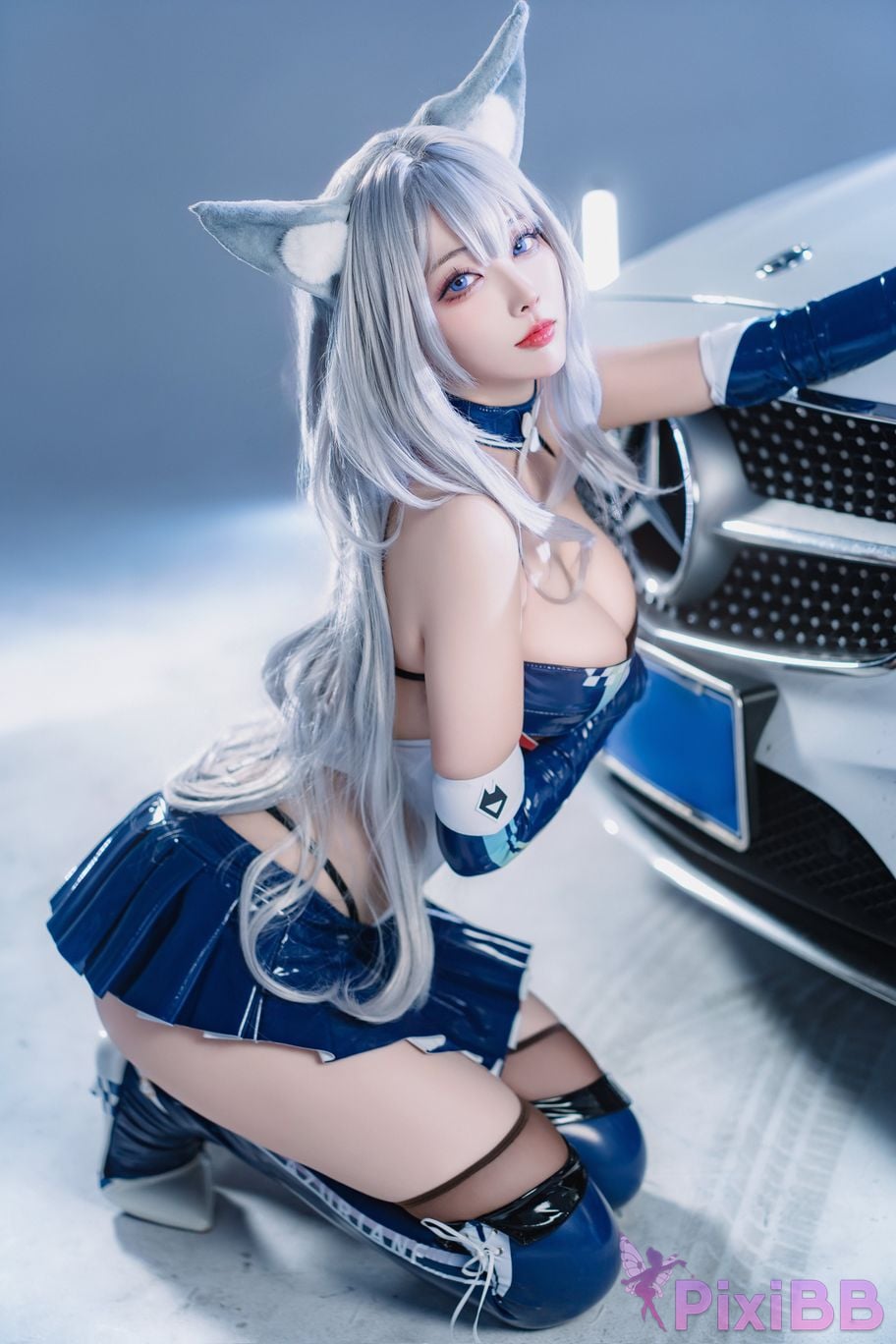 Cosplayer Sakura Miyamoto azur lane Shinano The roaring silver wheel PixiBB.COM 010