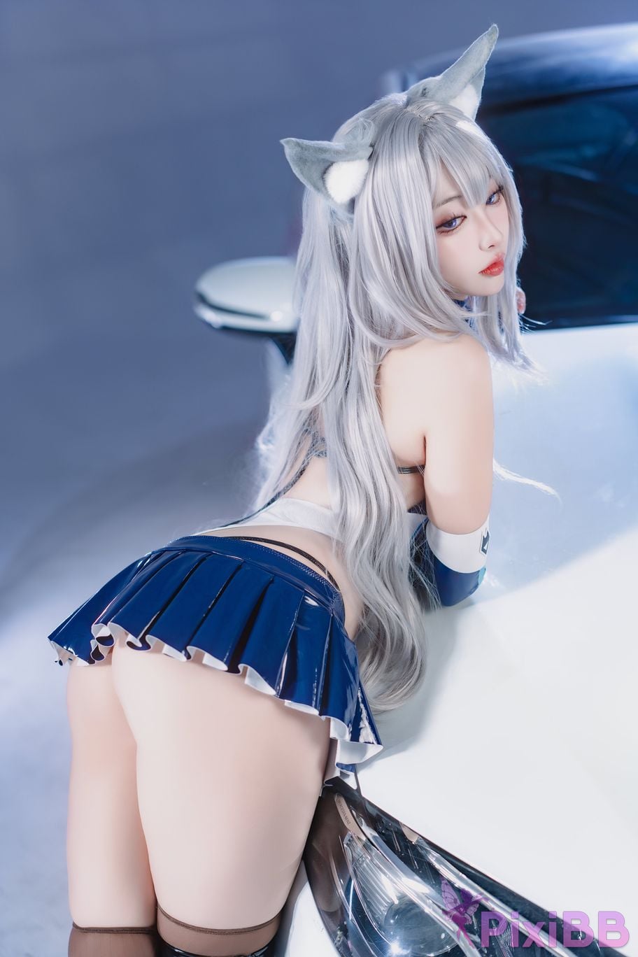 Cosplayer Sakura Miyamoto azur lane Shinano The roaring silver wheel PixiBB.COM 012