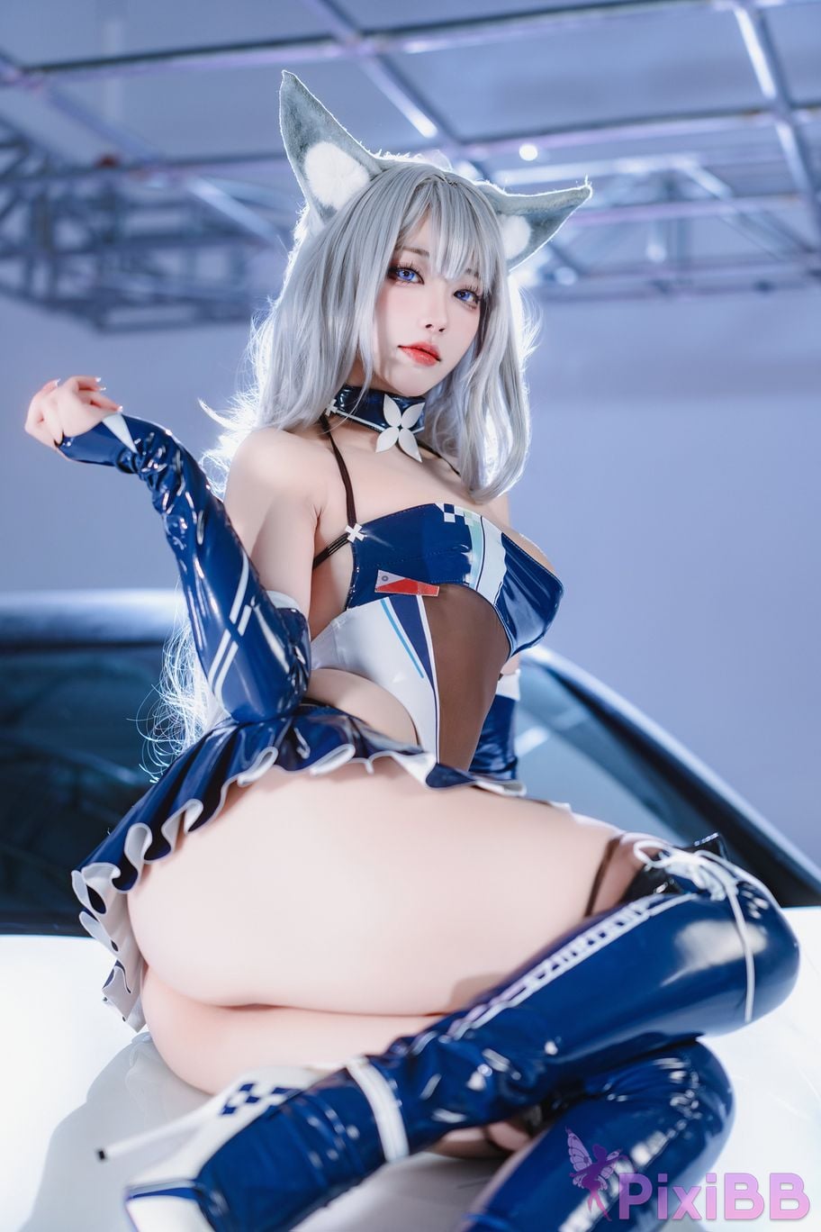 Cosplayer Sakura Miyamoto azur lane Shinano The roaring silver wheel PixiBB.COM 013