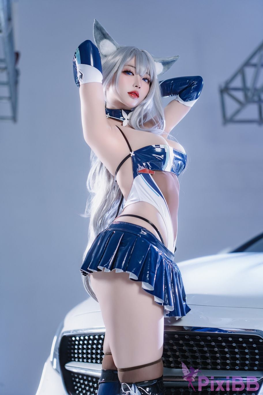 Cosplayer Sakura Miyamoto azur lane Shinano The roaring silver wheel PixiBB.COM 015