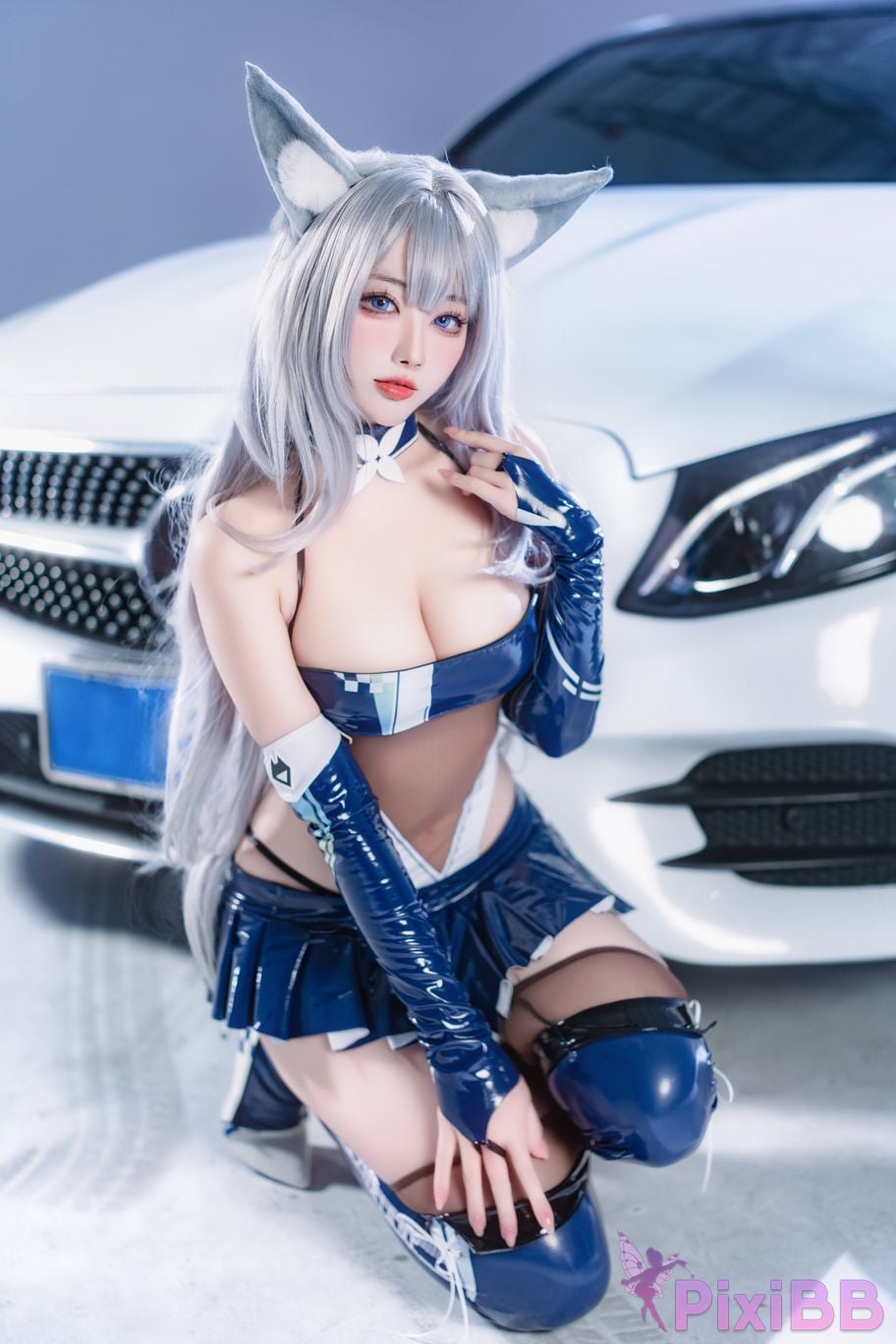 Cosplayer Sakura Miyamoto azur lane Shinano The roaring silver wheel PixiBB.COM 018