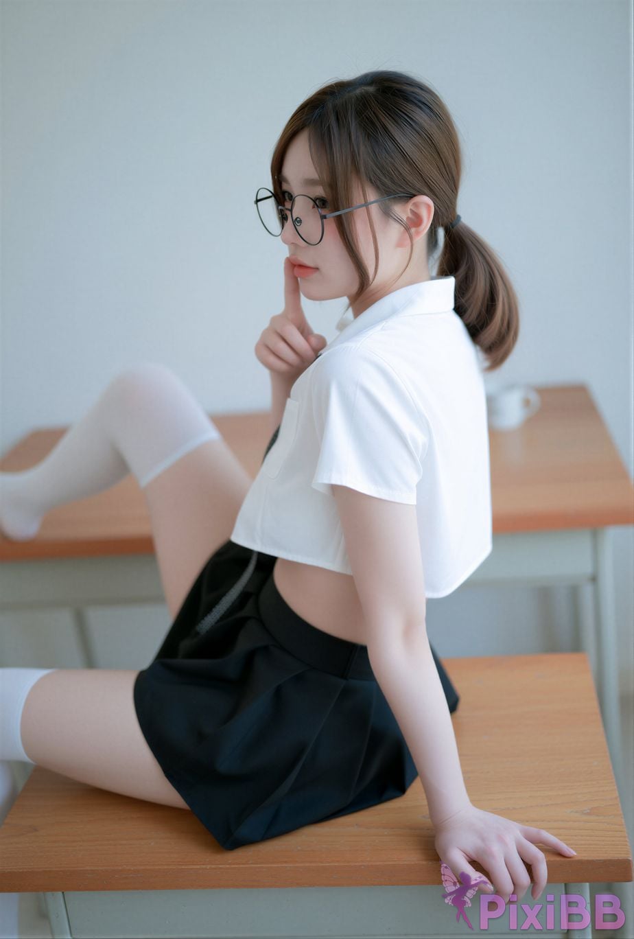 AI Enhanced Jooyoung Kim x Yoppi Shy Girl PixiBB.COM 022