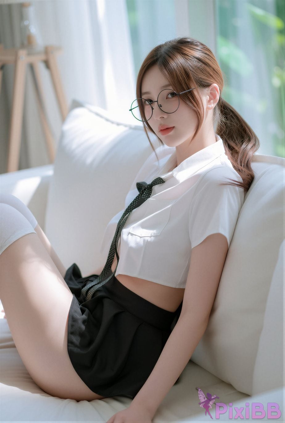 AI Enhanced Jooyoung Kim x Yoppi Shy Girl PixiBB.COM 044