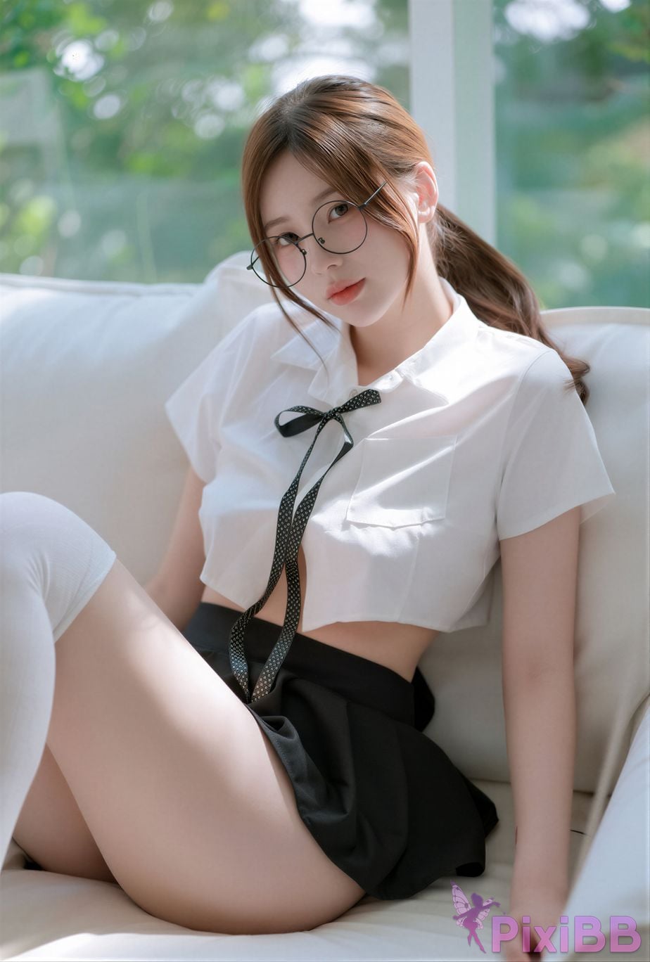 AI Enhanced Jooyoung Kim x Yoppi Shy Girl PixiBB.COM 046