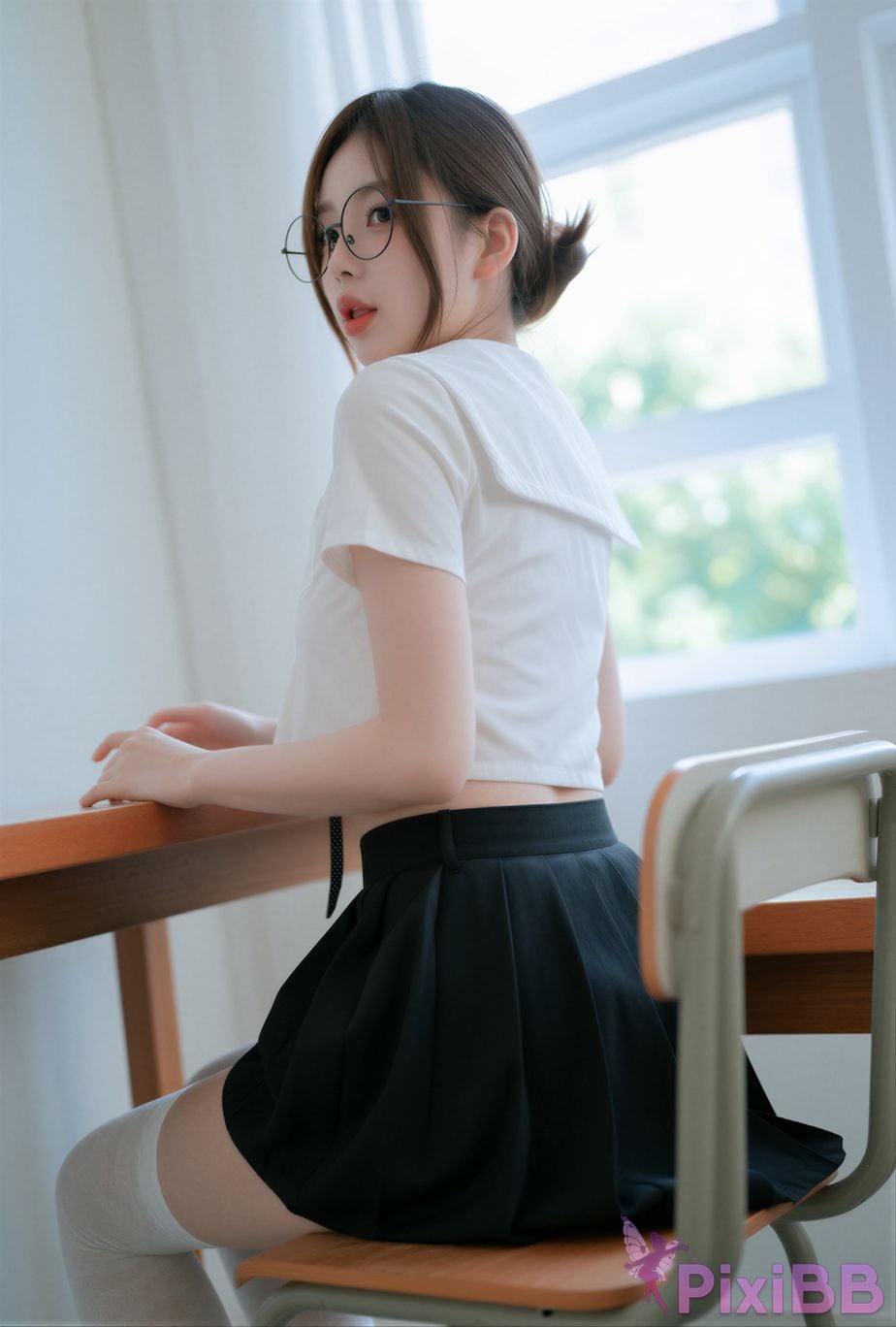 AI Enhanced Jooyoung Kim x Yoppi Shy Girl PixiBB.COM 048