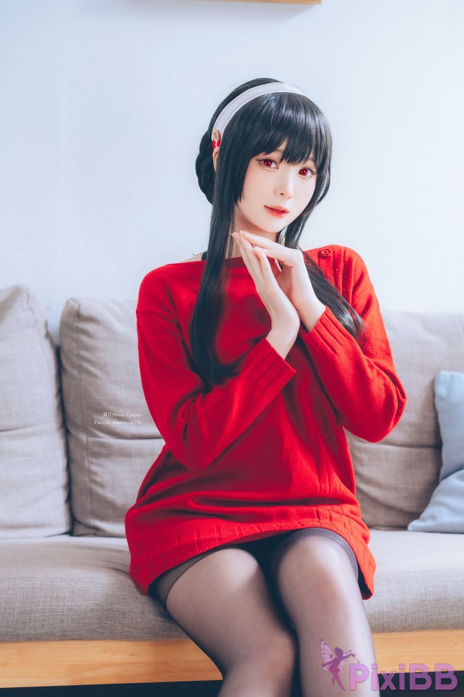Shimo Yor Forger Red Sweater PixiBB.COM