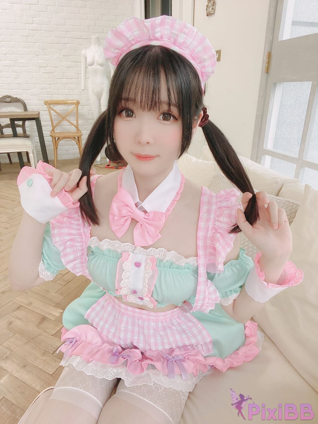 Shimo Pink Maid PixiBB.COM 11