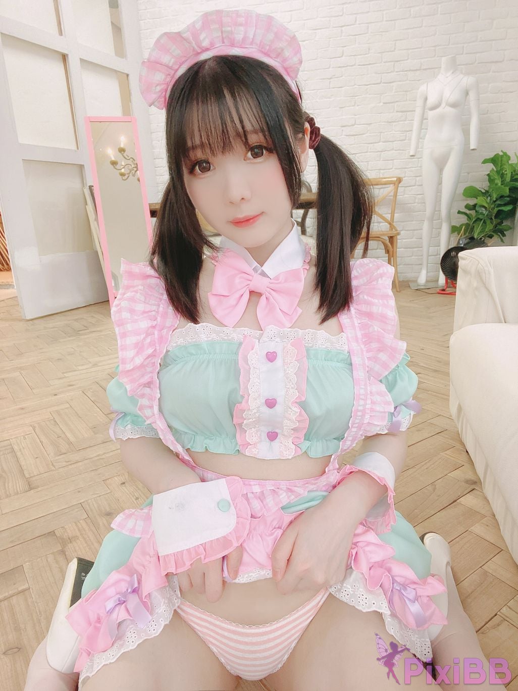 Shimo Pink Maid PixiBB.COM 6
